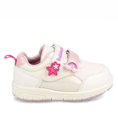 Zapatilla Niña Bubblegummers Soft Walker Blanco-4