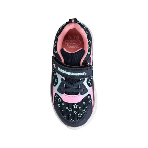 Zapatilla Niña Bubblegummers Demian Azul-Rosado-3