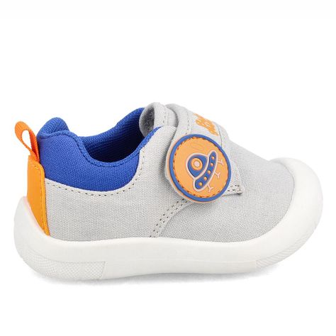 Zapatilla Niño Bubblegummers Dino Gris-4