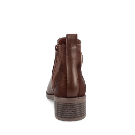 Botín Mujer Bata Milena Chocolate-2