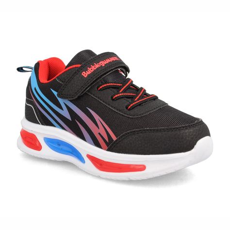 Zapatilla Niño Bubblegummers Demian Negro-Rojo-1