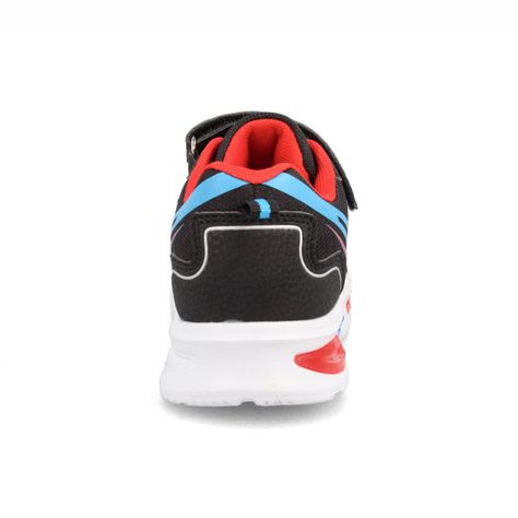 Zapatilla Niño Bubblegummers Demian Negro-Rojo-2