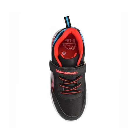 Zapatilla Niño Bubblegummers Demian Negro-Rojo-3