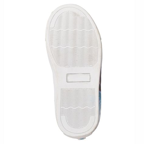 Zapatilla Niña Bubblegummers Luces Frozen Disney Blanco-Celeste-6