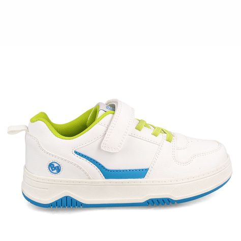 Zapatilla Niña Bubblegummers Centennial  Blanco-Celeste-4