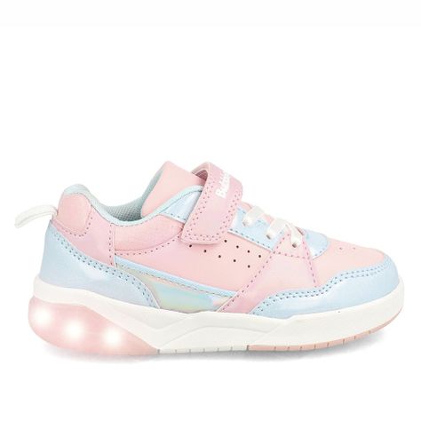 Zapatilla Niña Bubblegummers Luces Dakar Rosado-Aqua-7