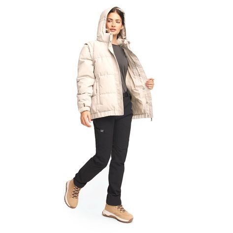 Parka Mujer Weinbrenner Tivoli Café Claro-3
