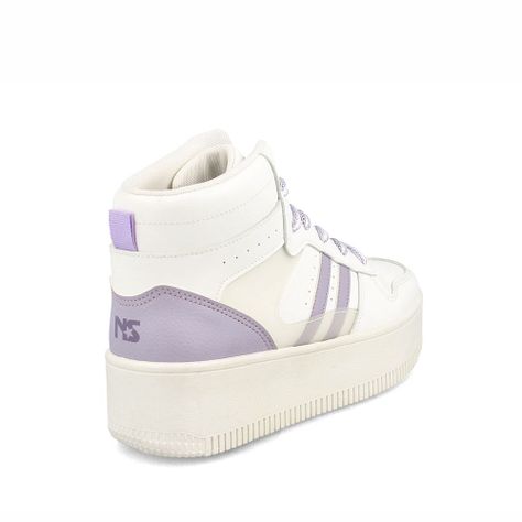 Zapatilla Mujer North Star Mayo Blanco-Celeste-3