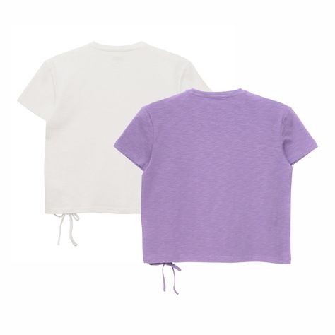 Polera Manga Corta Niña Bubblegummers Tulipan Lila Teens-1