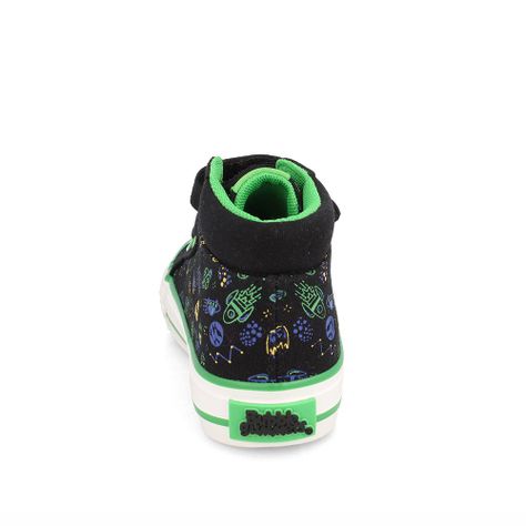 Zapatilla Niño Bubblegummers Astorga Negro-Verde-2