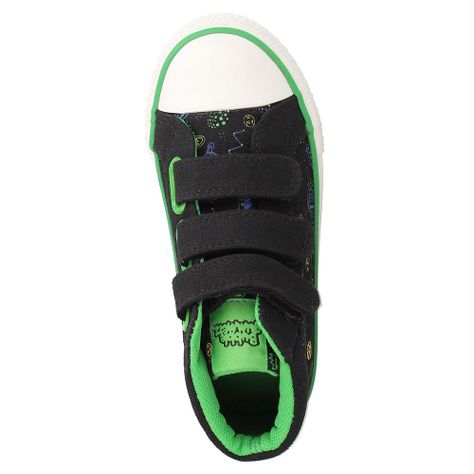 Zapatilla Niño Bubblegummers Astorga Negro-Verde-5
