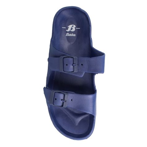 Sandalia Hombre Bata Slider Men Azul Marino-3