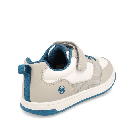 Zapatilla Niño Bubblegummers Funkier Blanco-Gris-3