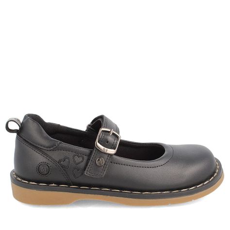 ZAPATO ESCOLAR NIÑA BUBBLEGUMMERS BABY STAR NEGRO 34-40-4