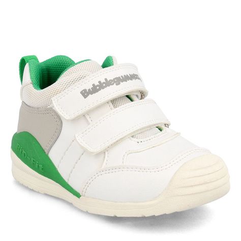 Zapatilla Niño Bubblegummers Bio Fit Blanco-Green-0