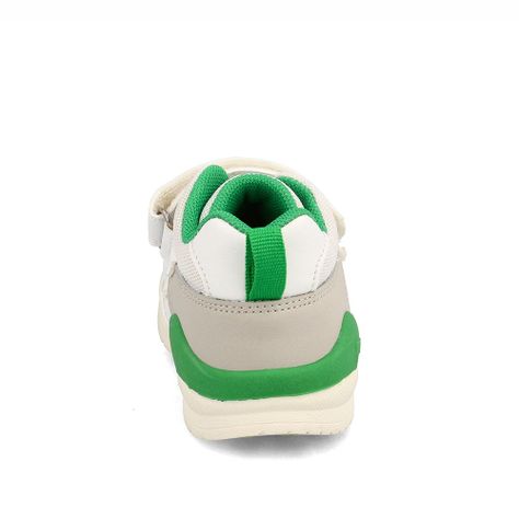 Zapatilla Niño Bubblegummers Bio Fit Blanco-Green-2