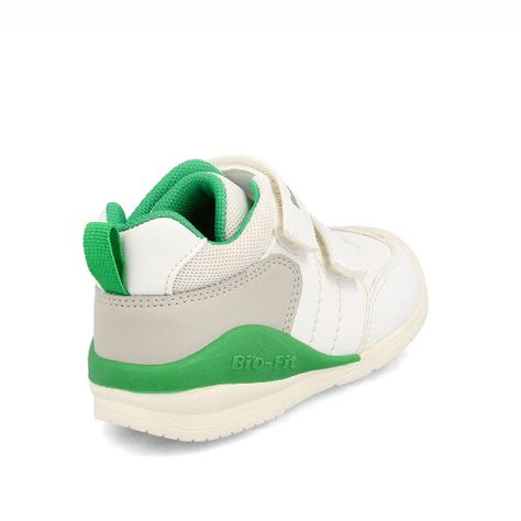 Zapatilla Niño Bubblegummers Bio Fit Blanco-Green-3
