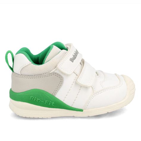 Zapatilla Niño Bubblegummers Bio Fit Blanco-Green-4