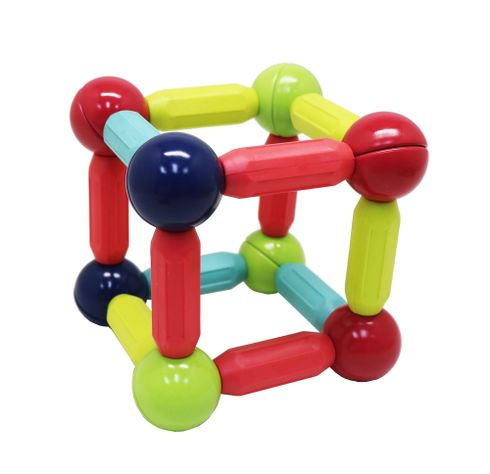 Bastones Magnéticos de Construcción 128 Piezas - Libre de Plomo-2
