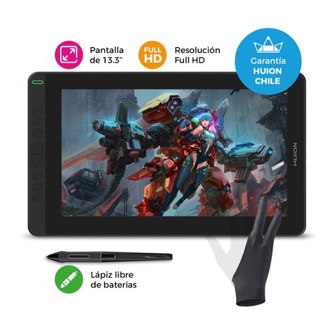 Tableta Gráfica Monitor Huion Kamvas 13 Black - TG-1