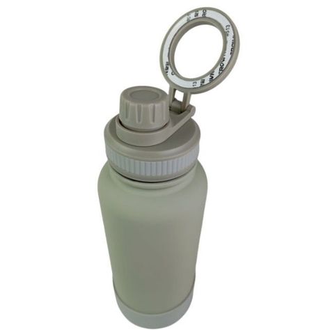 Botella Verde de Agua de Acero Inoxidable de 650ML con Soporte Magnético para Teléfono T-1001-2