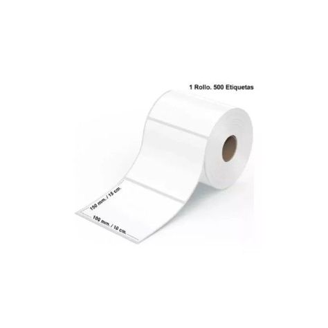 Rollo Etiqueta Autoadhesiva Térmica Blanca 100x150mm X -0