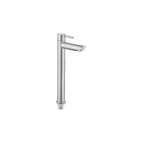 Grifo Alto Llave Acero Inoxidable Monomando Lavamanos A10999-0
