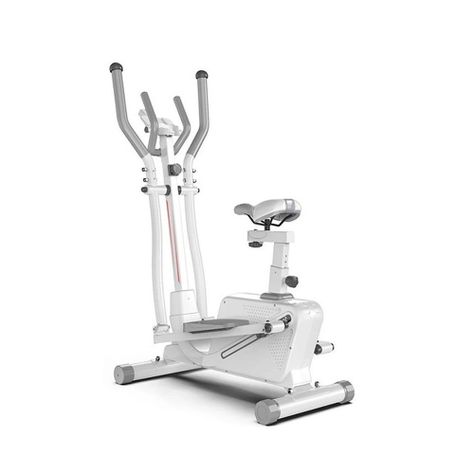 Maquina Bicicleta Eliptica con Asiento Resistencia Magnetica Blanca-0