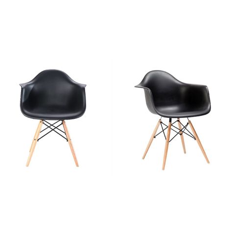 Pack x 2 Sitial Eames Negro-0
