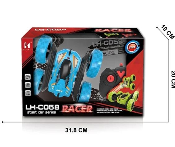 Auto Control Remoto Acróbata Vapor, Luces Giro 360, 2,4 Ghz. Rojo-4