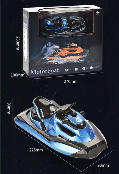 Lancha Moto De Agua Control Remoto 2,4 Ghz.-2