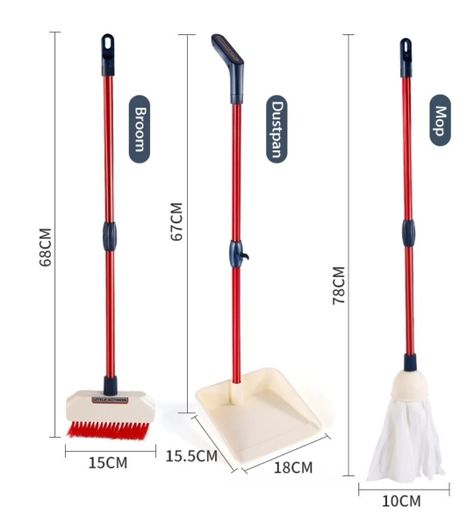 SET DE ASEO JUGUETE DE LIMPIEZA ESCOBA PALA-2