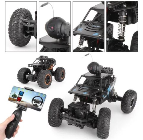 Auto 4x4 Control Remoto con Cámara Big Foot Monster-4