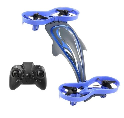 Auto Control Remoto, Drone, Funciona En Tierra, Aire Y Agua 3 En 1-0
