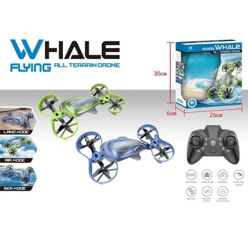 Auto Control Remoto, Drone, Funciona En Tierra, Aire Y Agua 3 En 1-4