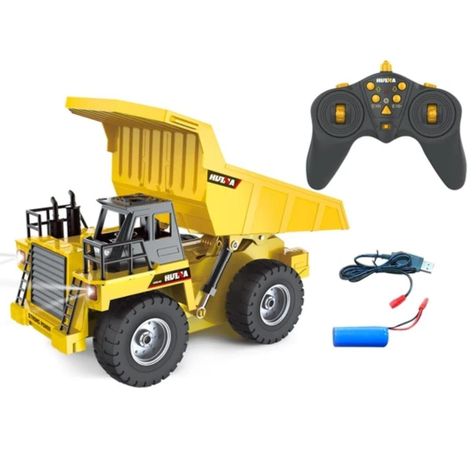 Camion Tolva Huina R/c 1534, 9 canales, 2,4 ghz, 1:18-0