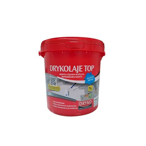 Manta líquida acrílica impermeabilizante Drykolaje Top 4 Kg.-0