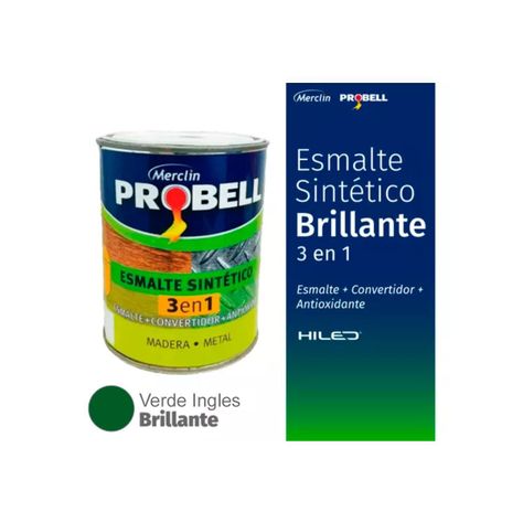 Esmalte sintético 3 en 1 Probell 1 Lts. Verde Ingles-1