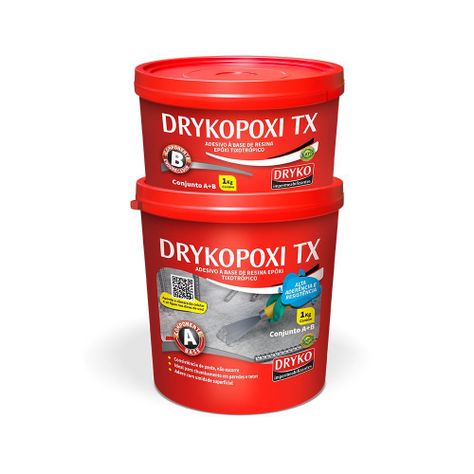 Drykopoxi TX Adhesivo estructural para unión y reparación de estructuras -1kg.-0