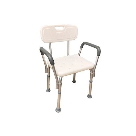 Silla de ducha para baño con apoya brazos acolchados - Royal Care-0