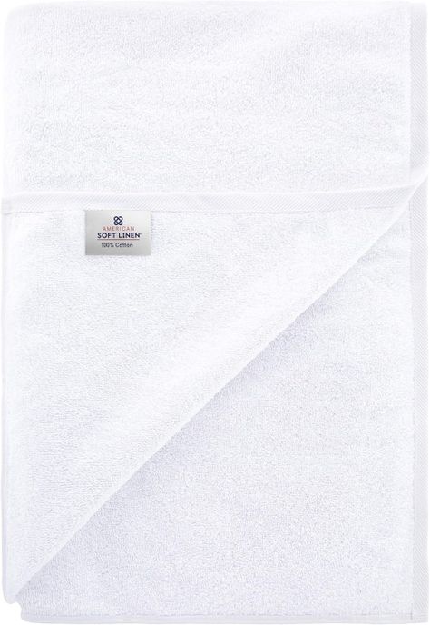 Toallon Premium de Baño Algodón Blanco-3