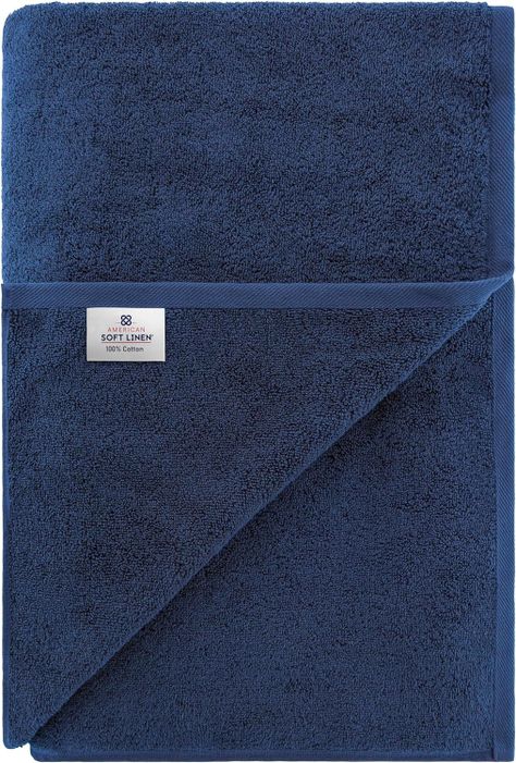Toallon Premium de Baño Algodón Navy Blue-3