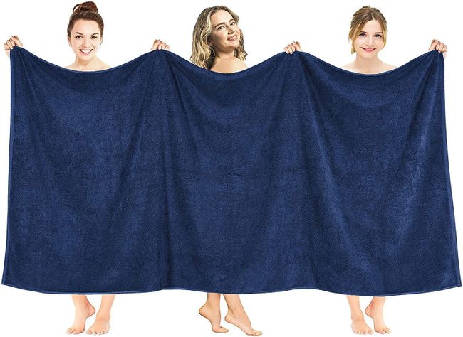 Toallon Premium de Baño Algodón Navy Blue-1