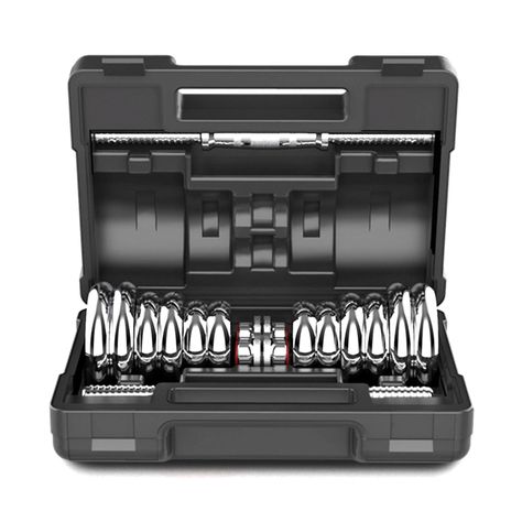 Set de Mancuernas Cromadas 20 kg + Barra extensión-0