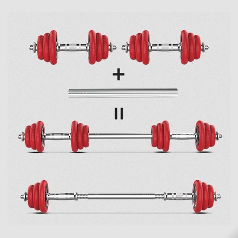 Set de Mancuernas Cromadas 20 kg + Barra extensión-2