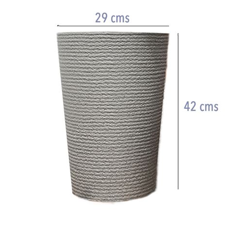 Macetero Ornamental Gris Granito L 42 cms-3