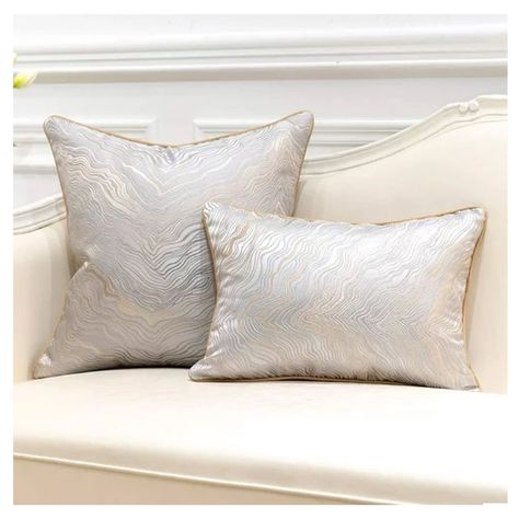 2 Fundas para Cojín Satinada Diseño Dorado 45x45 cms-2