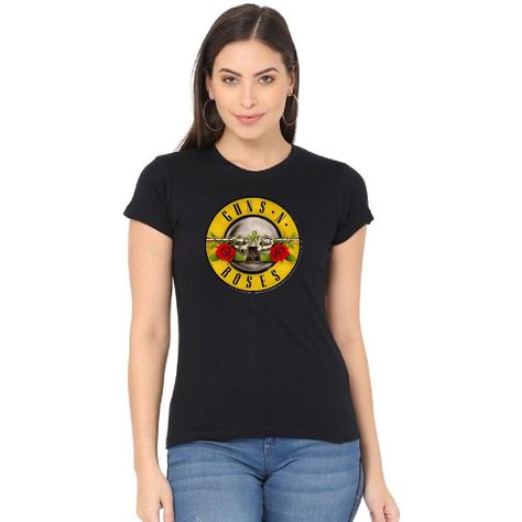 Polera De Mujer Manga Corta Guns N Roses Clasico-0