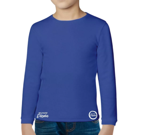 Polera Manga Larga De Niño-0