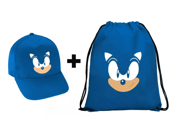 Pack de Jockey + Mochila Poliéster Sonic Rostro-0